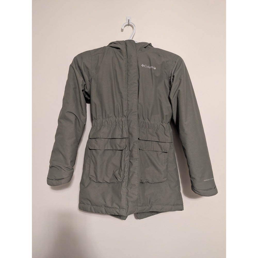 Columbia Girl's Nordic Strider Winter Jacket Green Sz Medium (10-12) Omni Tech